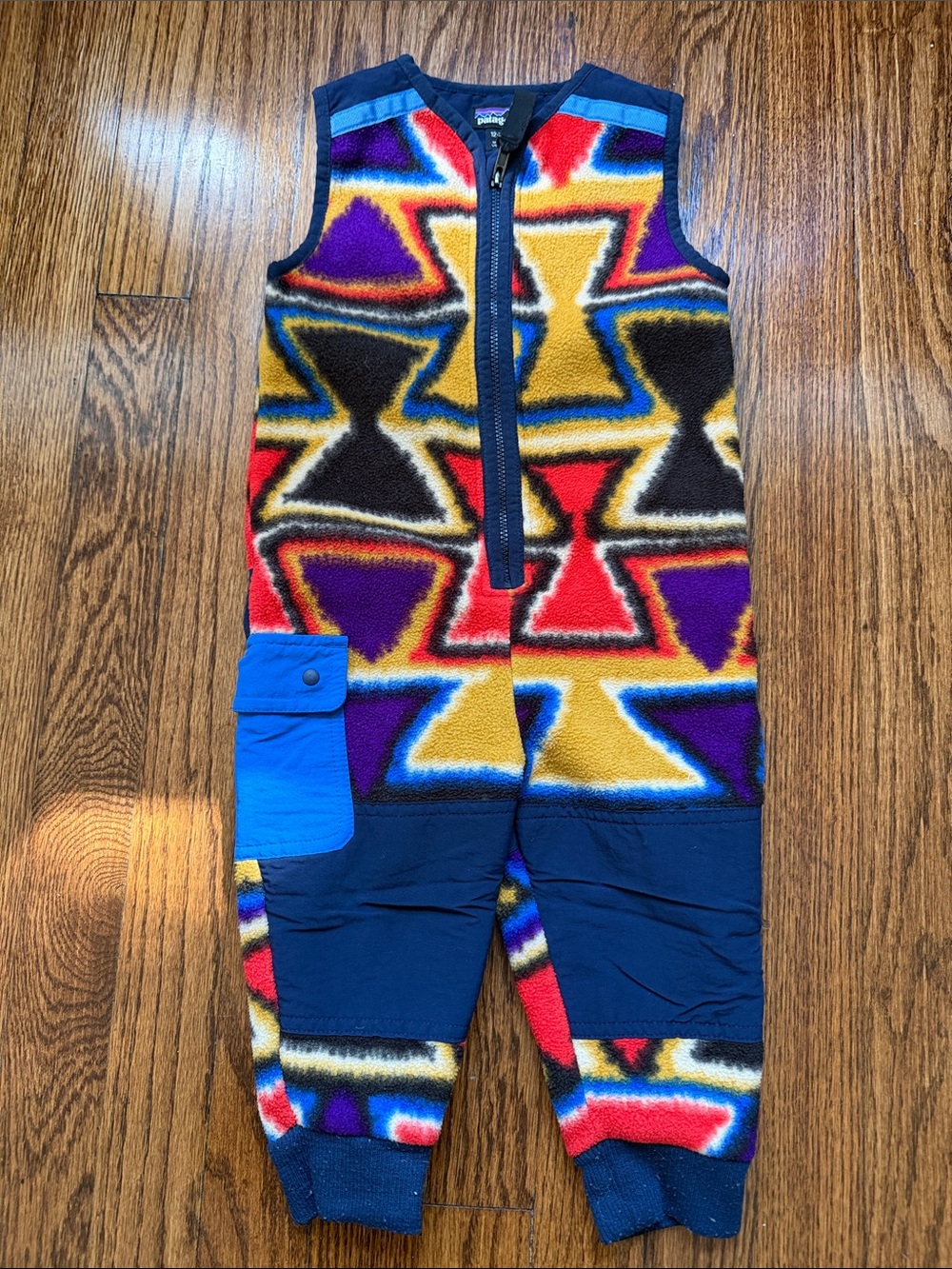 Patagonia Retro Fleece Aztec Print Baby Bunting Suit